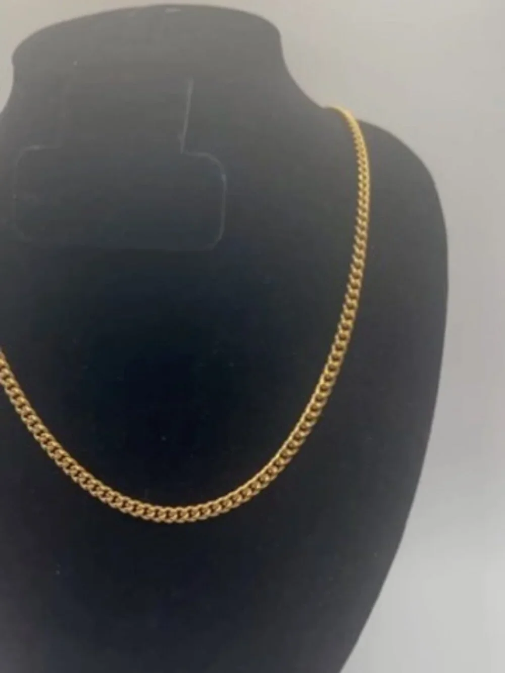 4mm Real Gold Cuban Chain Stainless Steel Plated Waterproof Durable 22 Inch